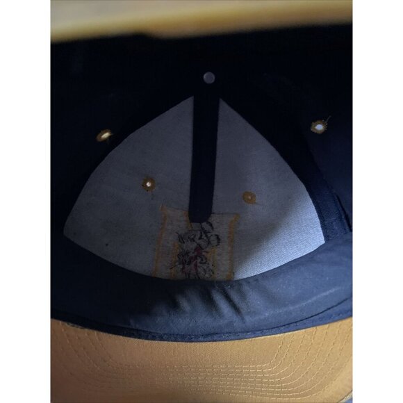 Two Mickey Mouse Baseball Caps White & Black Embroidered Yellow Bill Adjustable - Picture 16 of 16